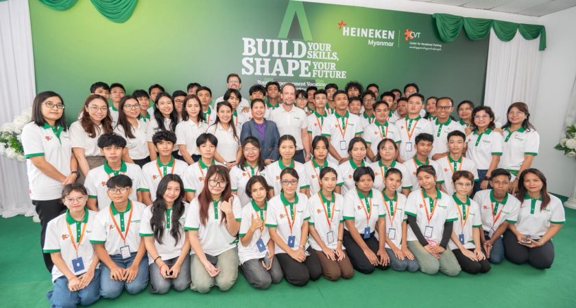 HEINEKEN Myanmar နှင့် CVT တို့၏ Build Your Skills Shape Your Future အစီအစဉ်သစ် စတင်ခြင်း