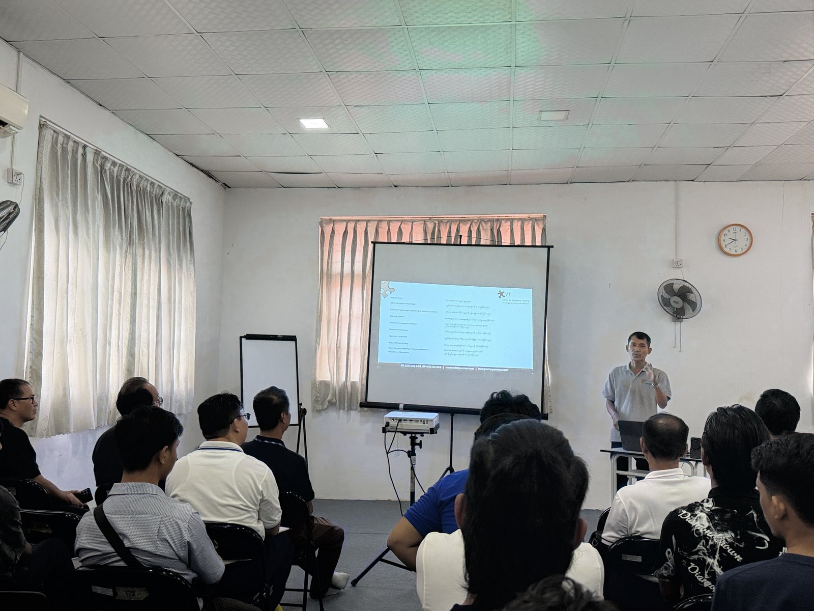 Electrical and Solar Installation Course သင်တန်း ဖွင့်လှစ်ခြင်း