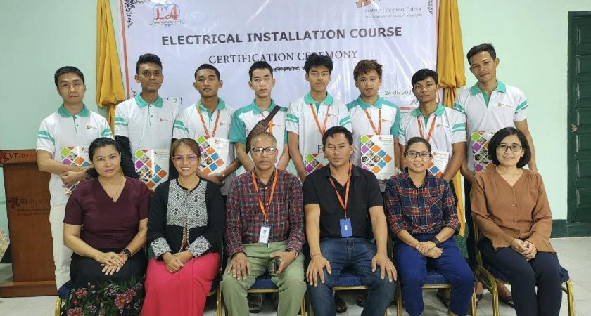 Electrical Installation Courses သင်တန်းဆင်းပွဲကျင်းပခြင်း